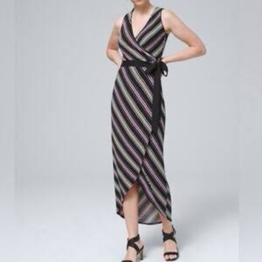 Striped Wrap Dress